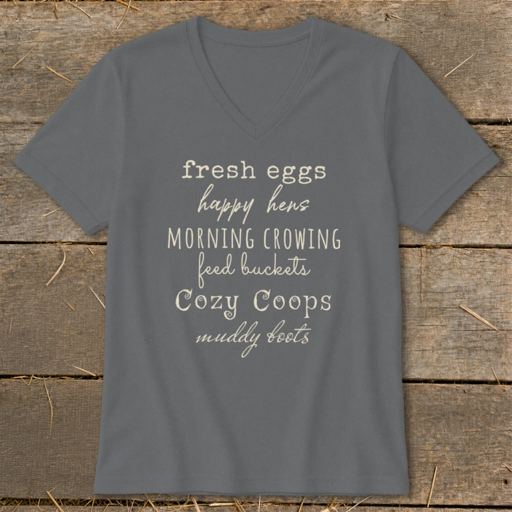 Fall Chicken Keeper V-neck
