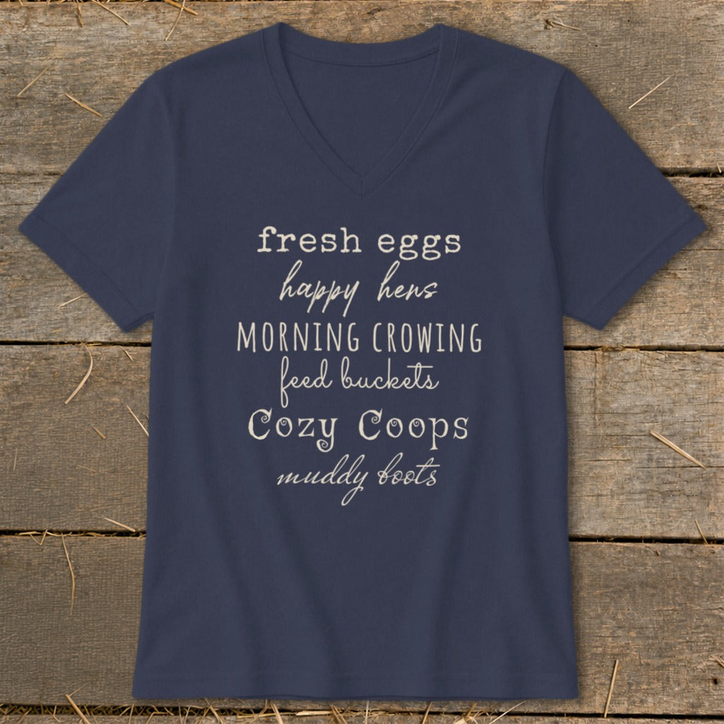 Fall Chicken Keeper V-neck
