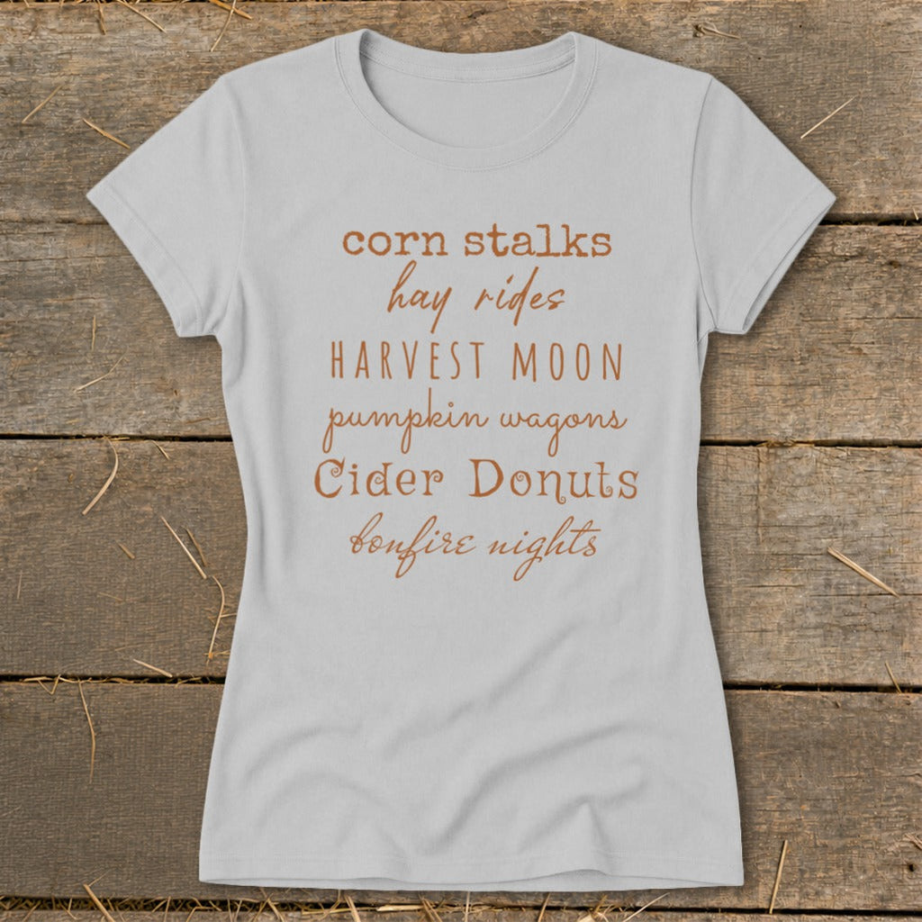 Fall Harvest Season Ladies Tee product image 3