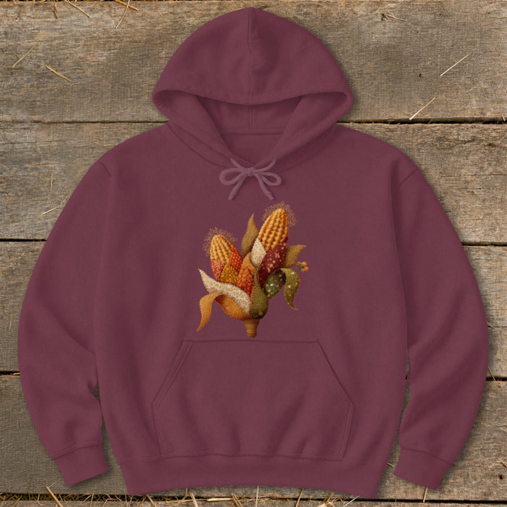Faux Embroidery Corn Stalk Hoodie product image 1