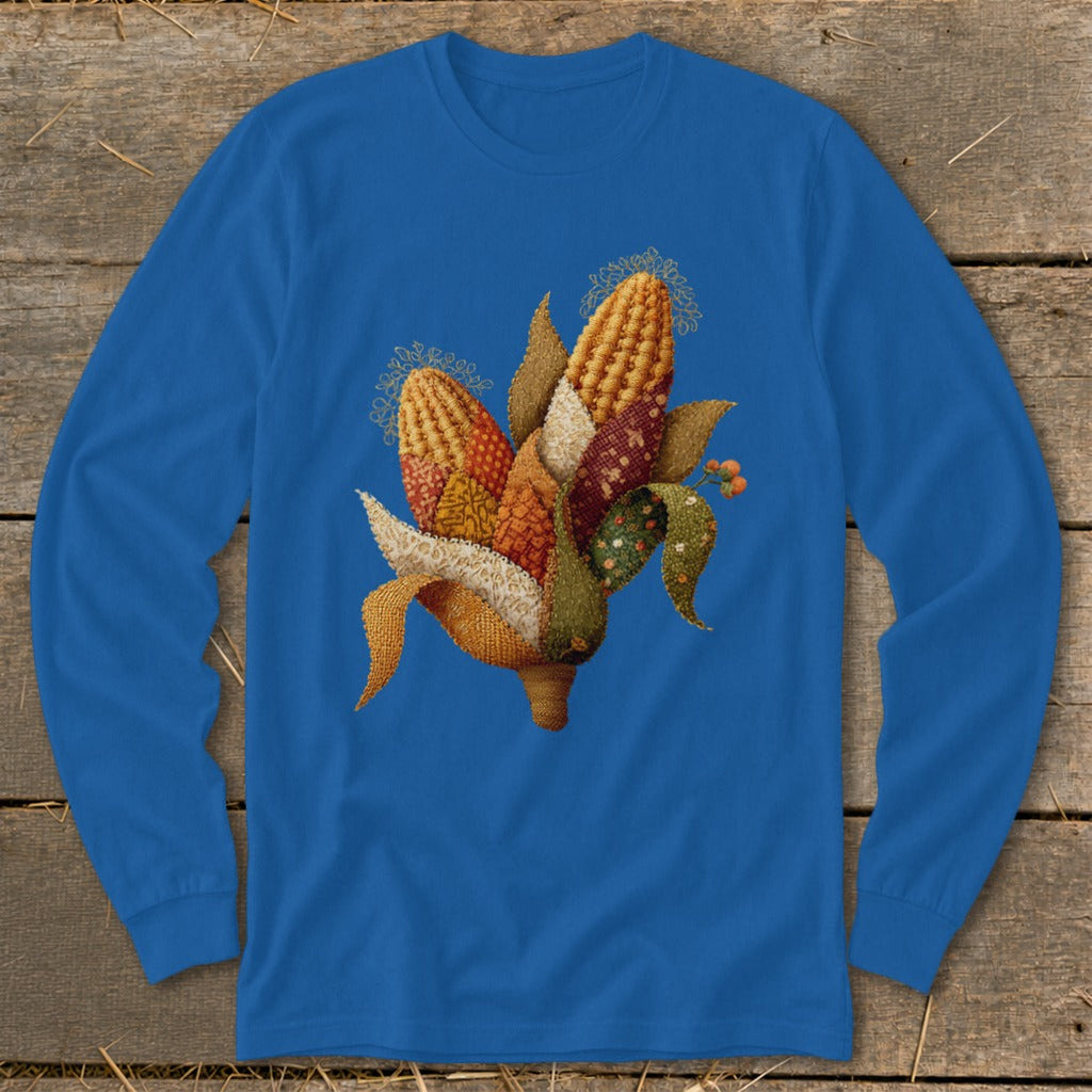 Faux Embroidery Corn Stalk Long Sleeve Tee product image 7