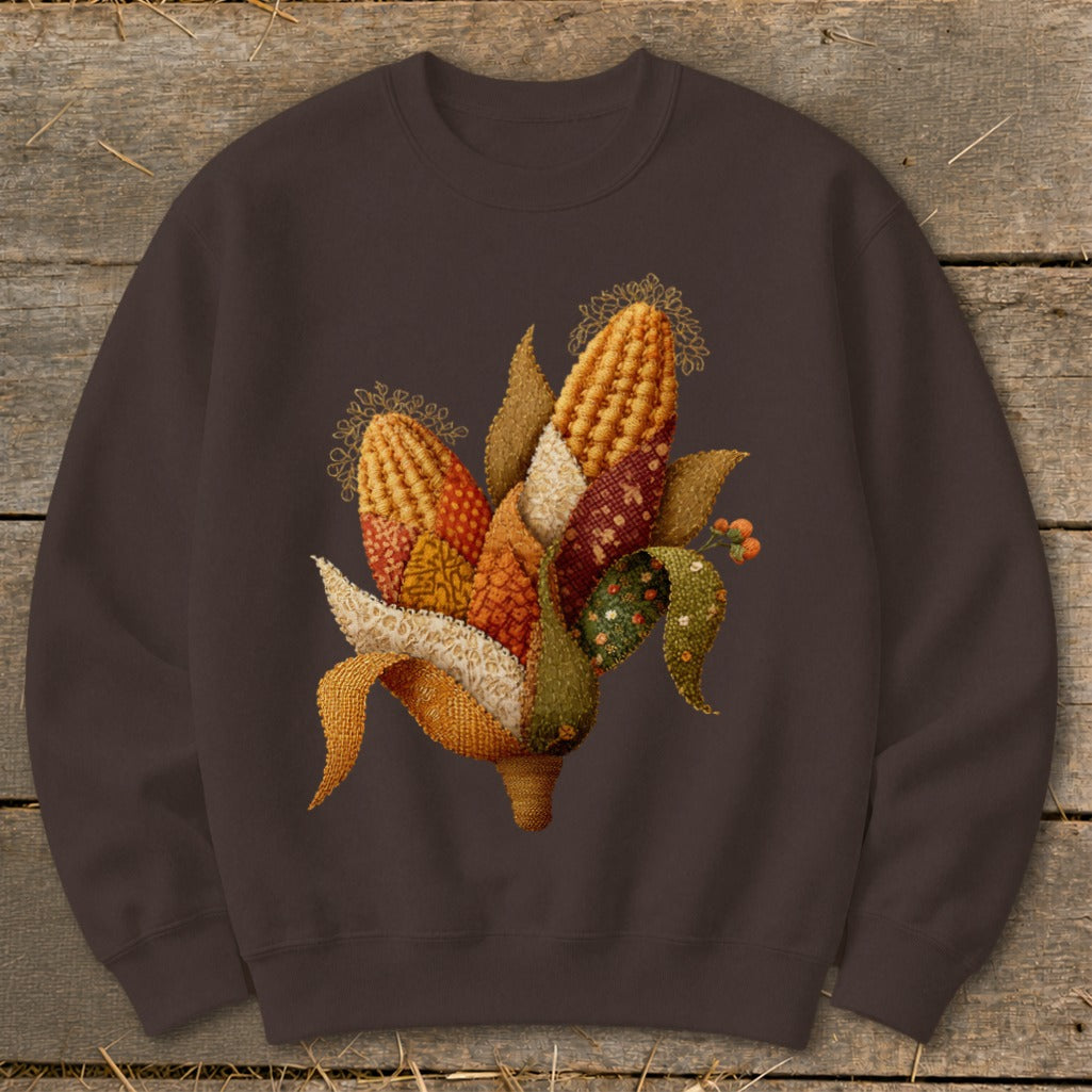 Faux Embroidery Corn Stalk Sweatshirt product image 6