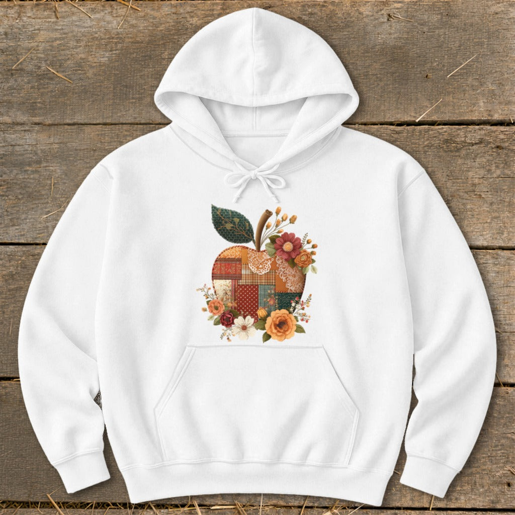 Faux Patchwork Apple Hoodie product image 1