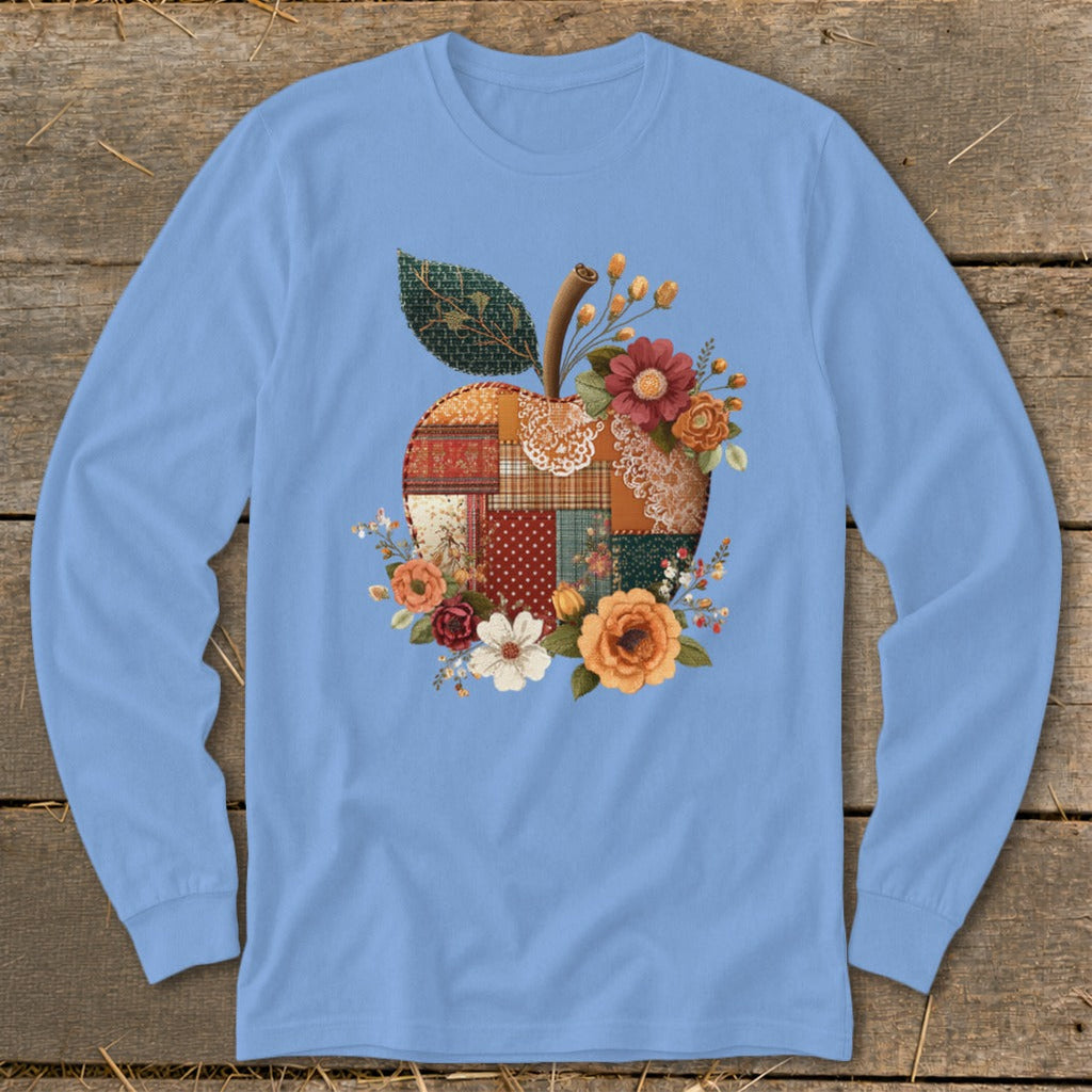 Faux Patchwork Apple Long Sleeve Tee product image 5