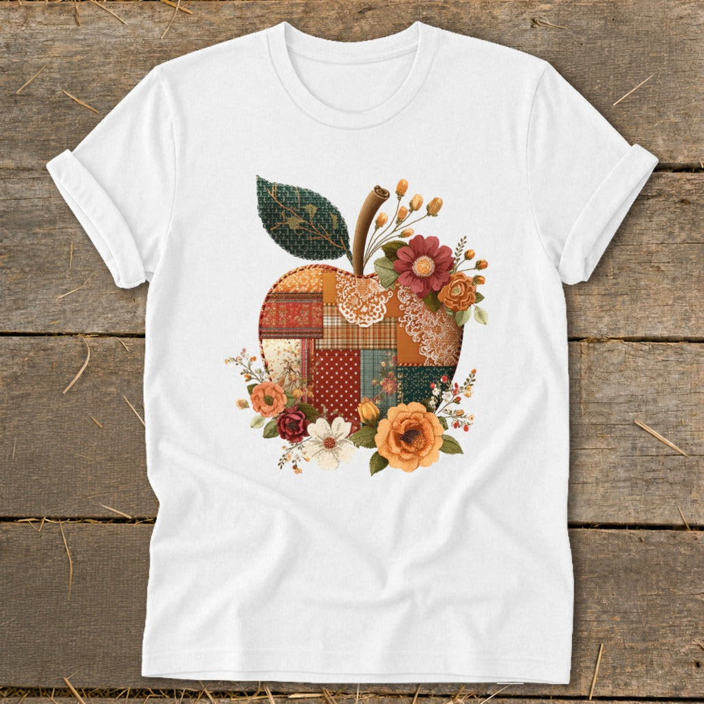 Faux Patchwork Apple Softstyle Tee product image 3