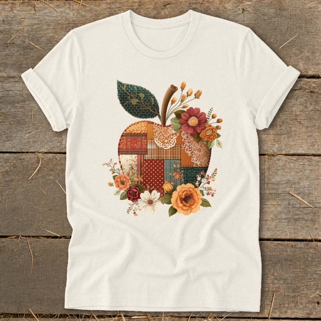 Faux Patchwork Apple Softstyle Tee product image 4