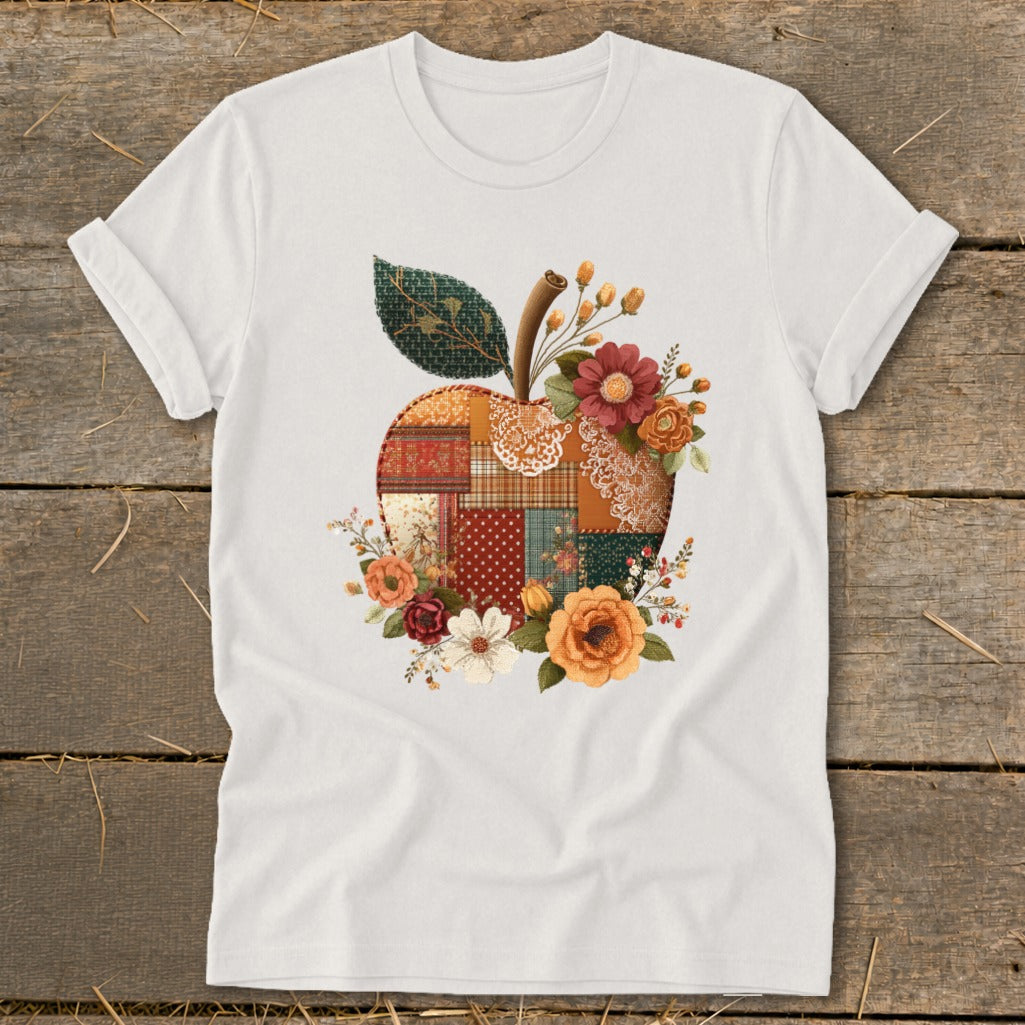 Faux Patchwork Apple Softstyle Tee product image 6