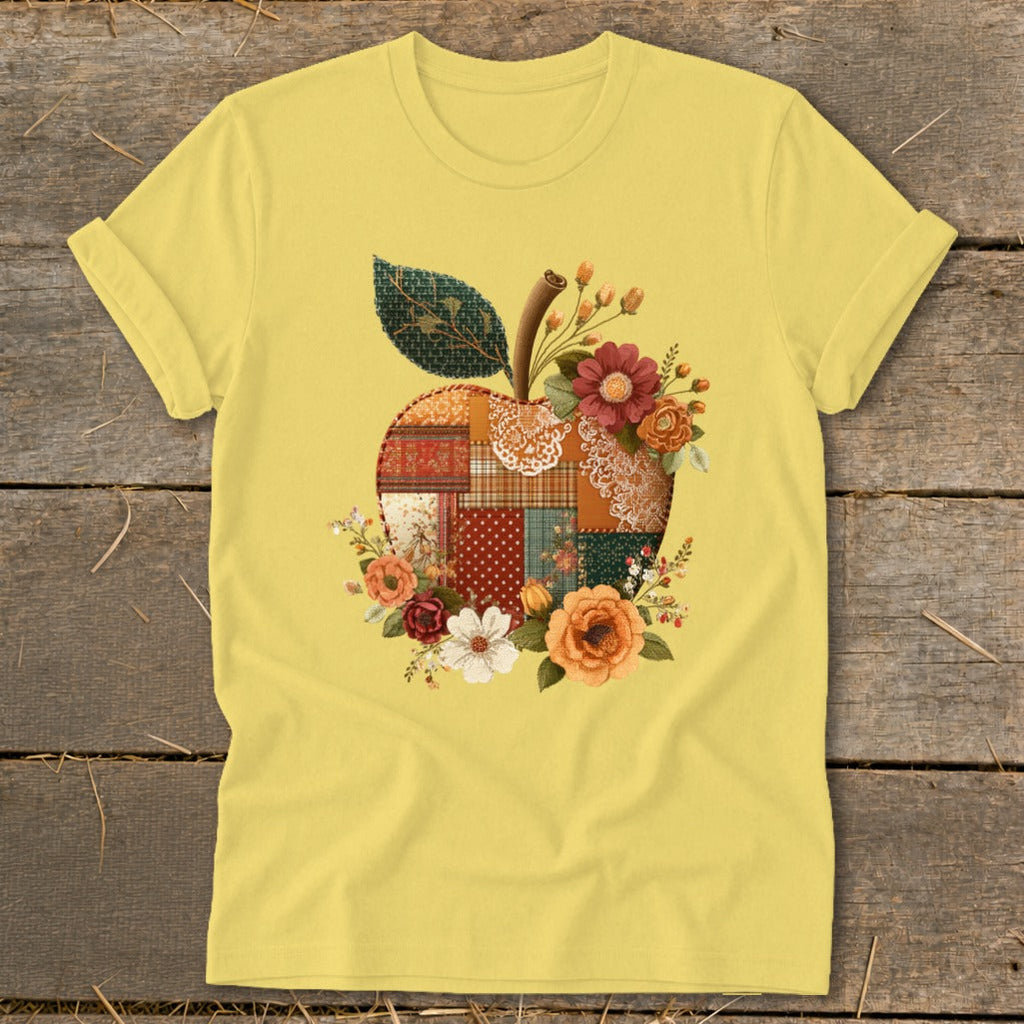 Faux Patchwork Apple Softstyle Tee product image 7