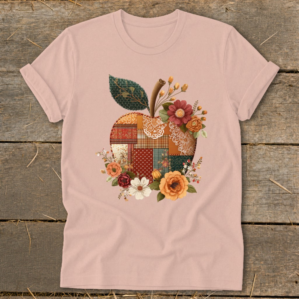 Faux Patchwork Apple Softstyle Tee product image 8