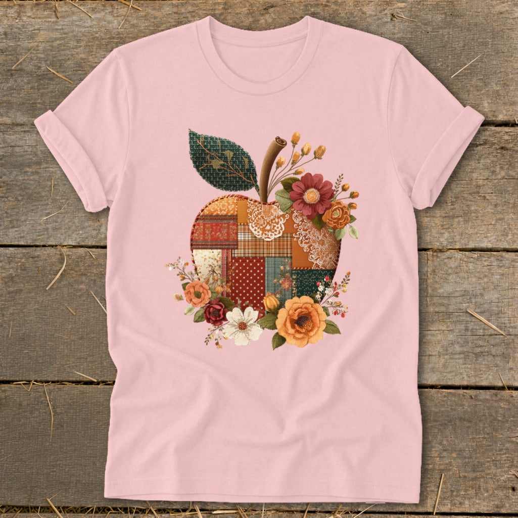 Faux Patchwork Apple Softstyle Tee product image 1