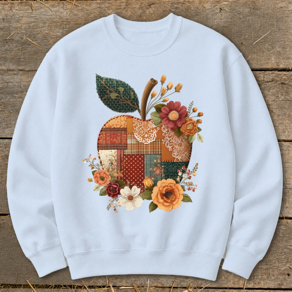 Faux Patchwork Apple Sweatshirt product image 3