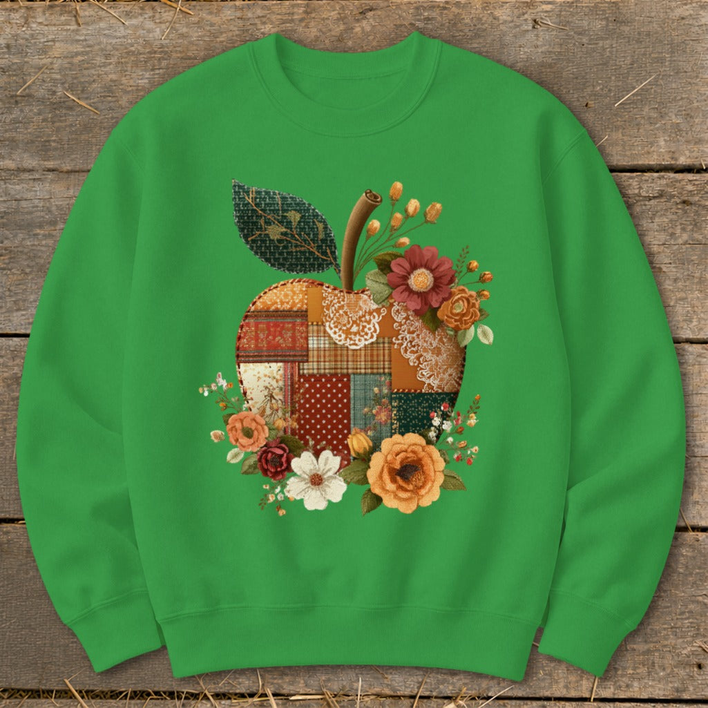 Faux Patchwork Apple Sweatshirt product image 7