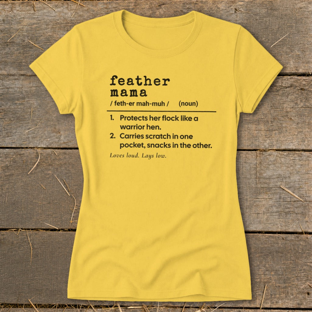 Feather Mama Definition Ladies Tee product image 5
