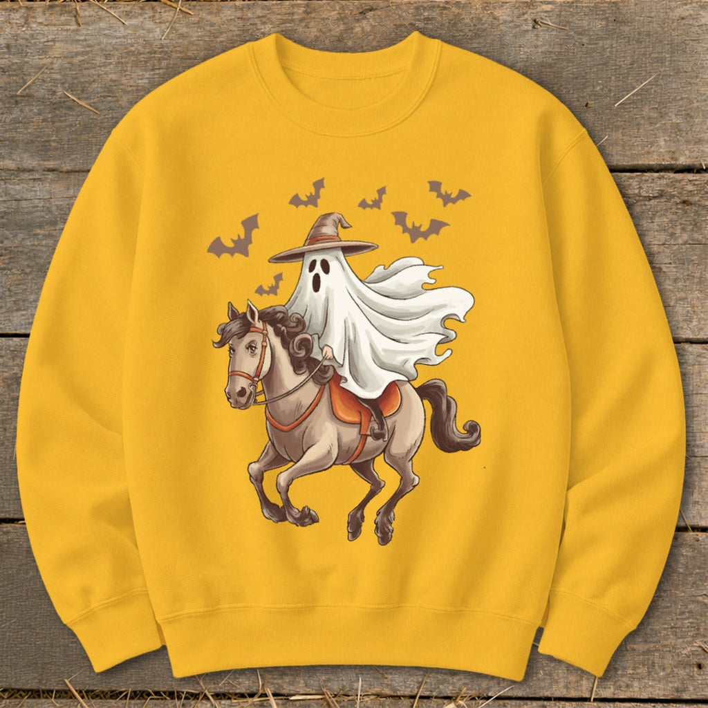 Ghost Riding Horse Halloween Sweatshirt product image 2