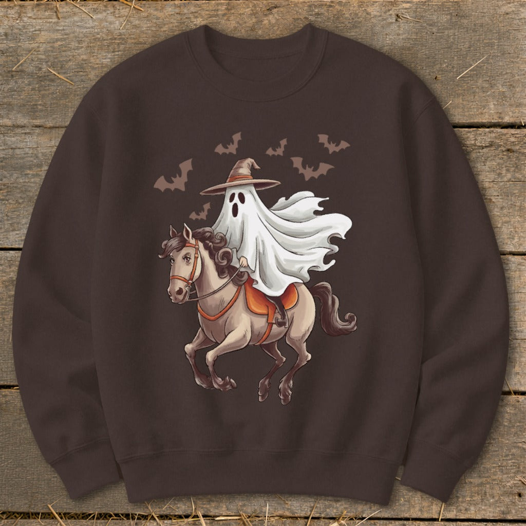 Ghost Riding Horse Halloween Sweatshirt product image 4