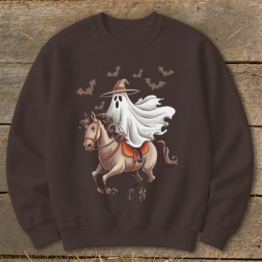 Ghost Riding Horse Halloween Sweatshirt product image 4