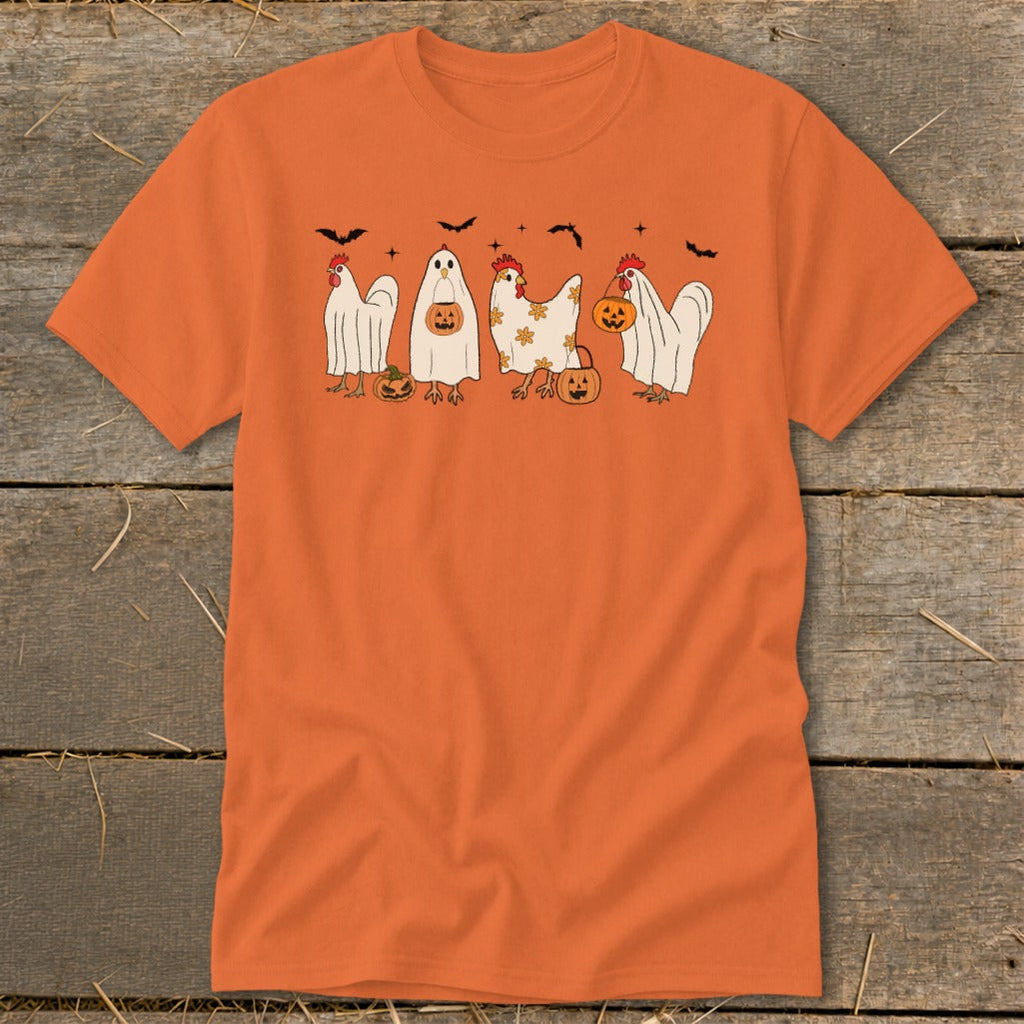 Ghostly Chickens Halloween Classic Tee product image 2