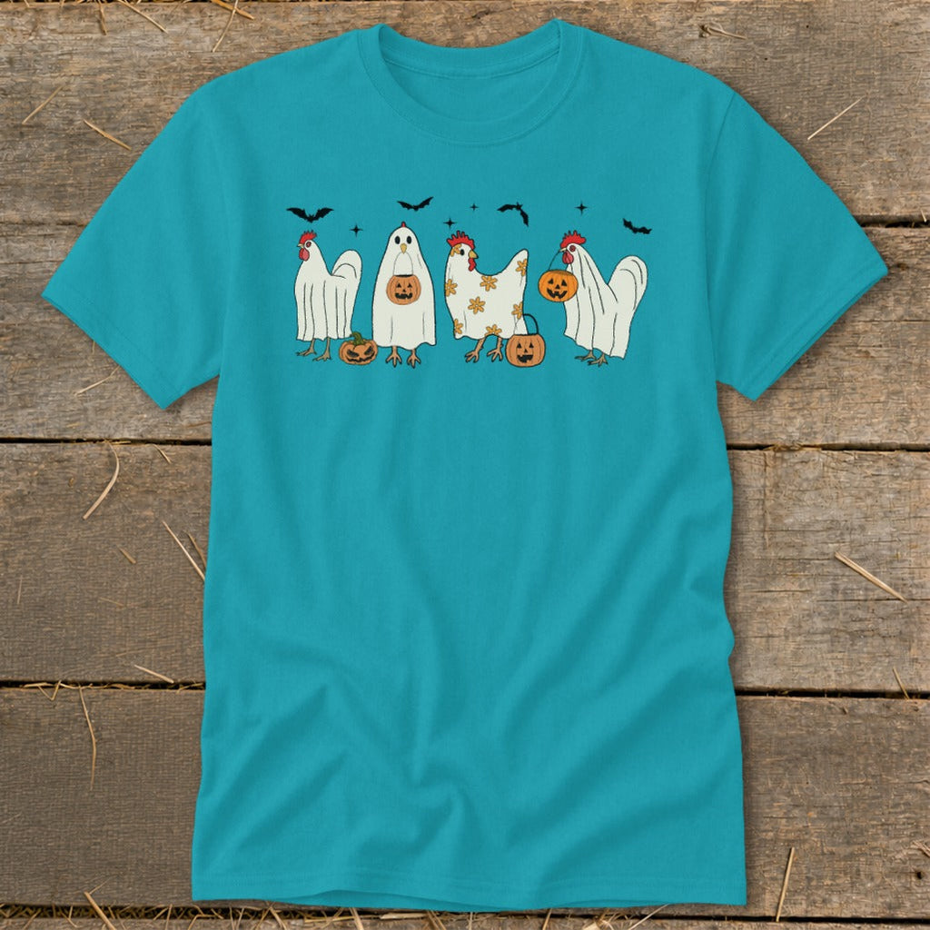 Ghostly Chickens Halloween Classic Tee product image 7
