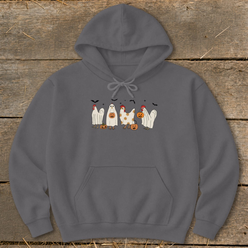 Ghostly Chickens Halloween Hoodie product image 1