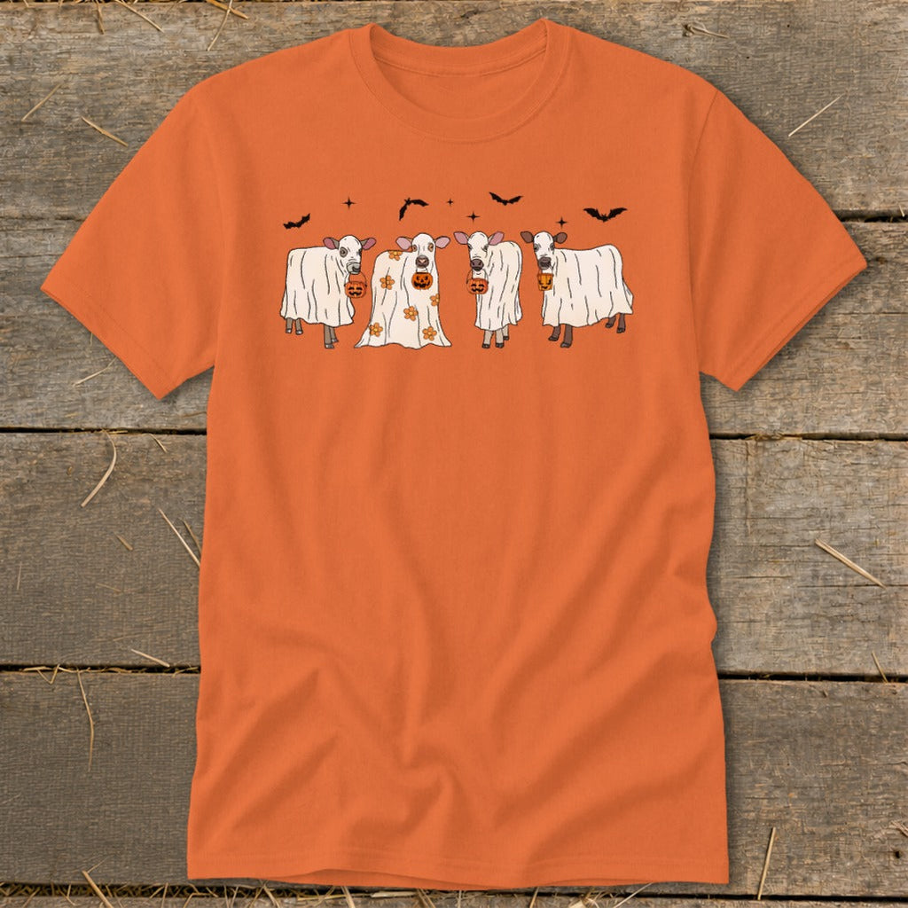 Ghostly Cows Halloween Classic Tee product image 2