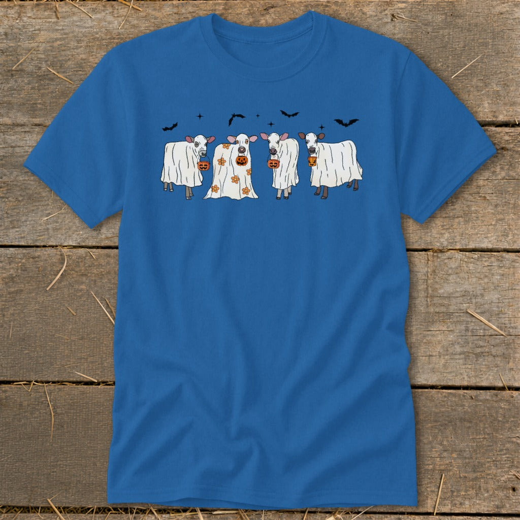 Ghostly Cows Halloween Classic Tee product image 6