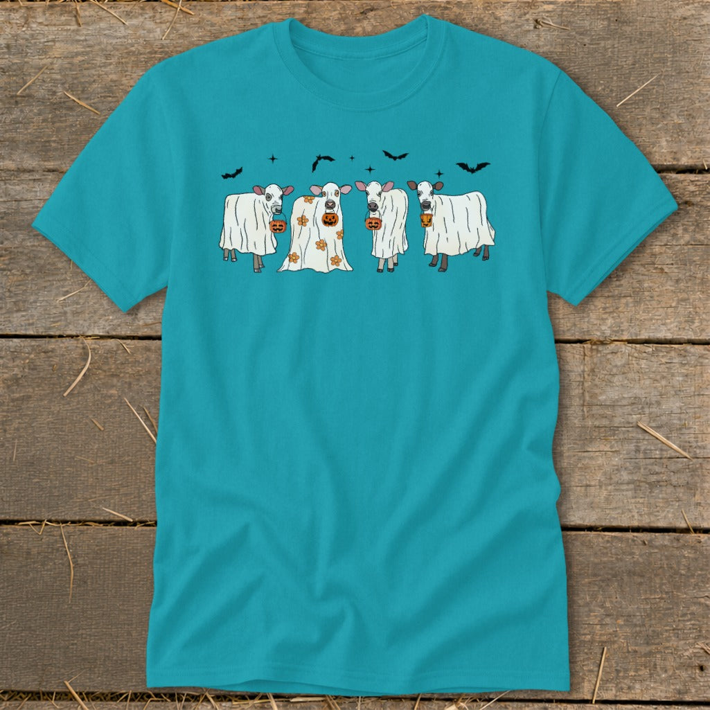 Ghostly Cows Halloween Classic Tee product image 7