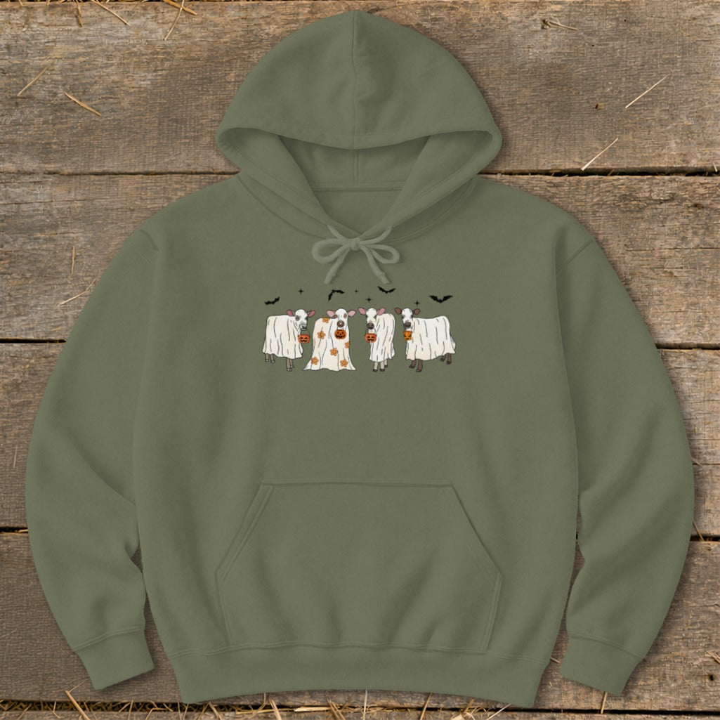 Ghostly Cows Halloween Hoodie product image 5