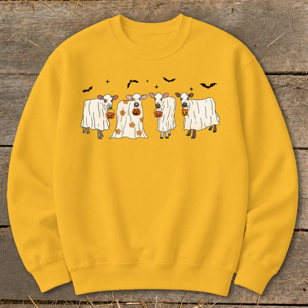 Ghostly Cows Halloween Sweatshirt product image 4