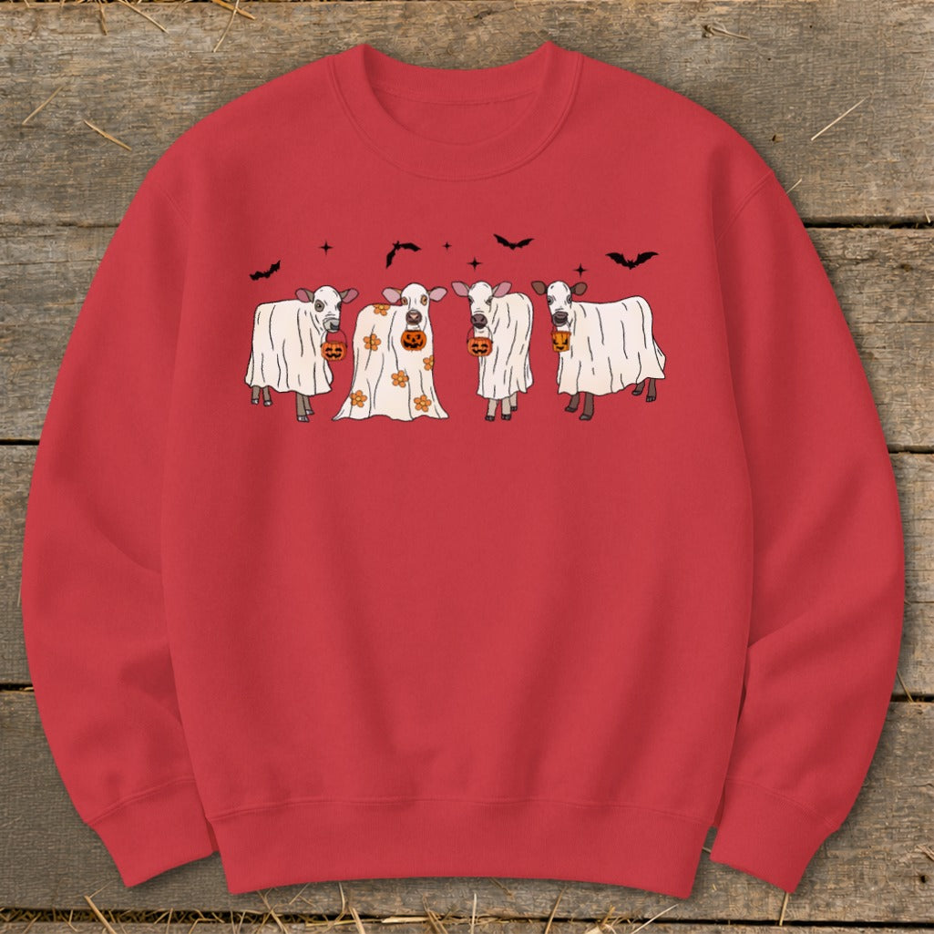Ghostly Cows Halloween Sweatshirt product image 8