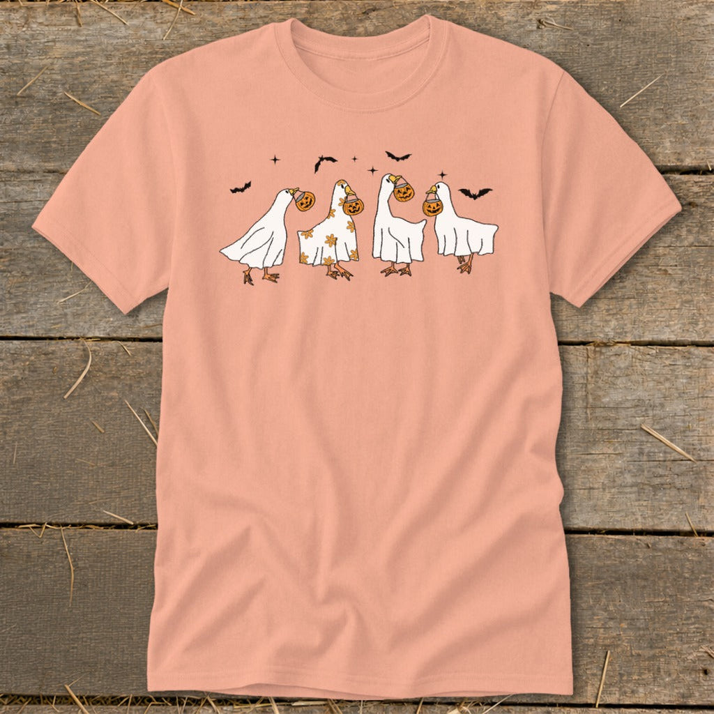 Ghostly Geese Halloween Classic Tee product image 3