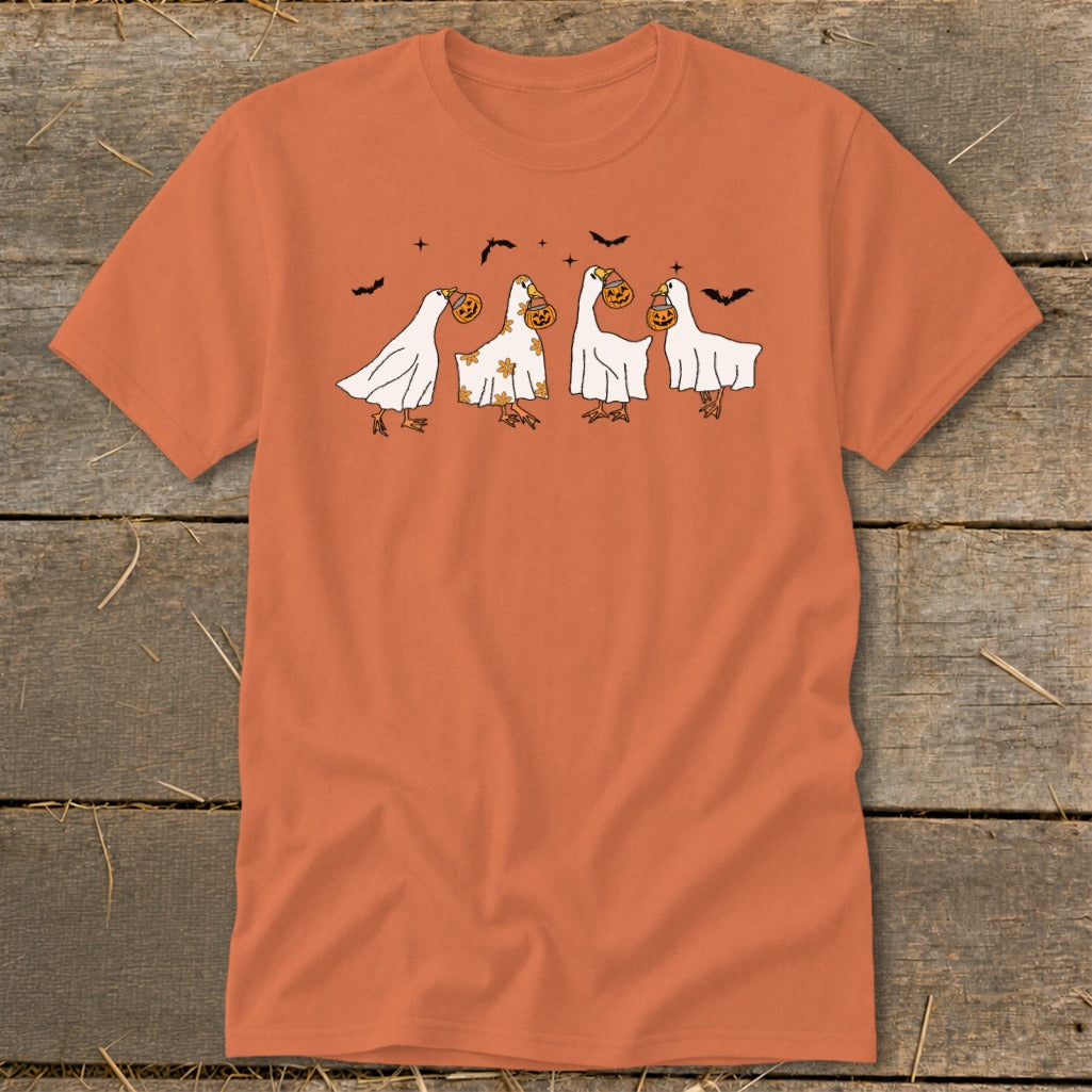 Ghostly Geese Halloween Classic Tee product image 4