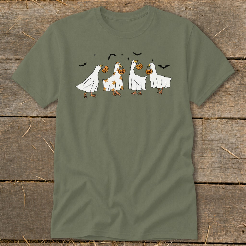 Ghostly Geese Halloween Classic Tee product image 5