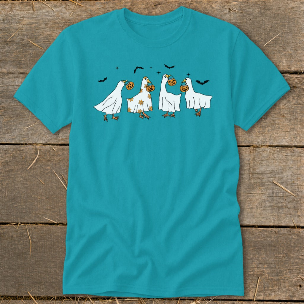 Ghostly Geese Halloween Classic Tee product image 7