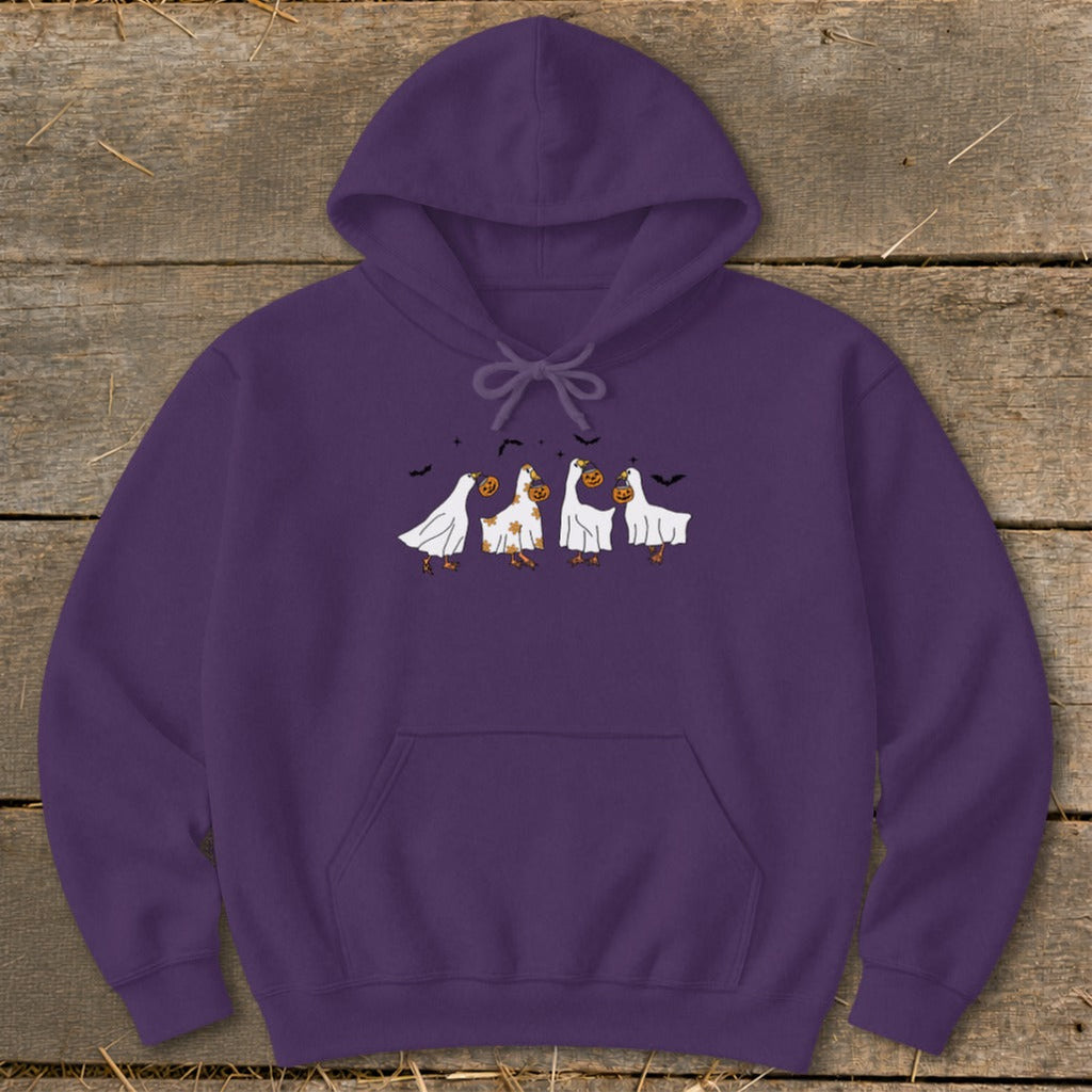 Ghostly Geese Halloween Hoodie product image 4