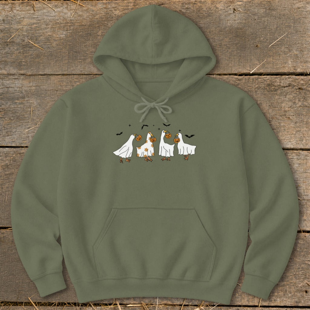 Ghostly Geese Halloween Hoodie product image 5