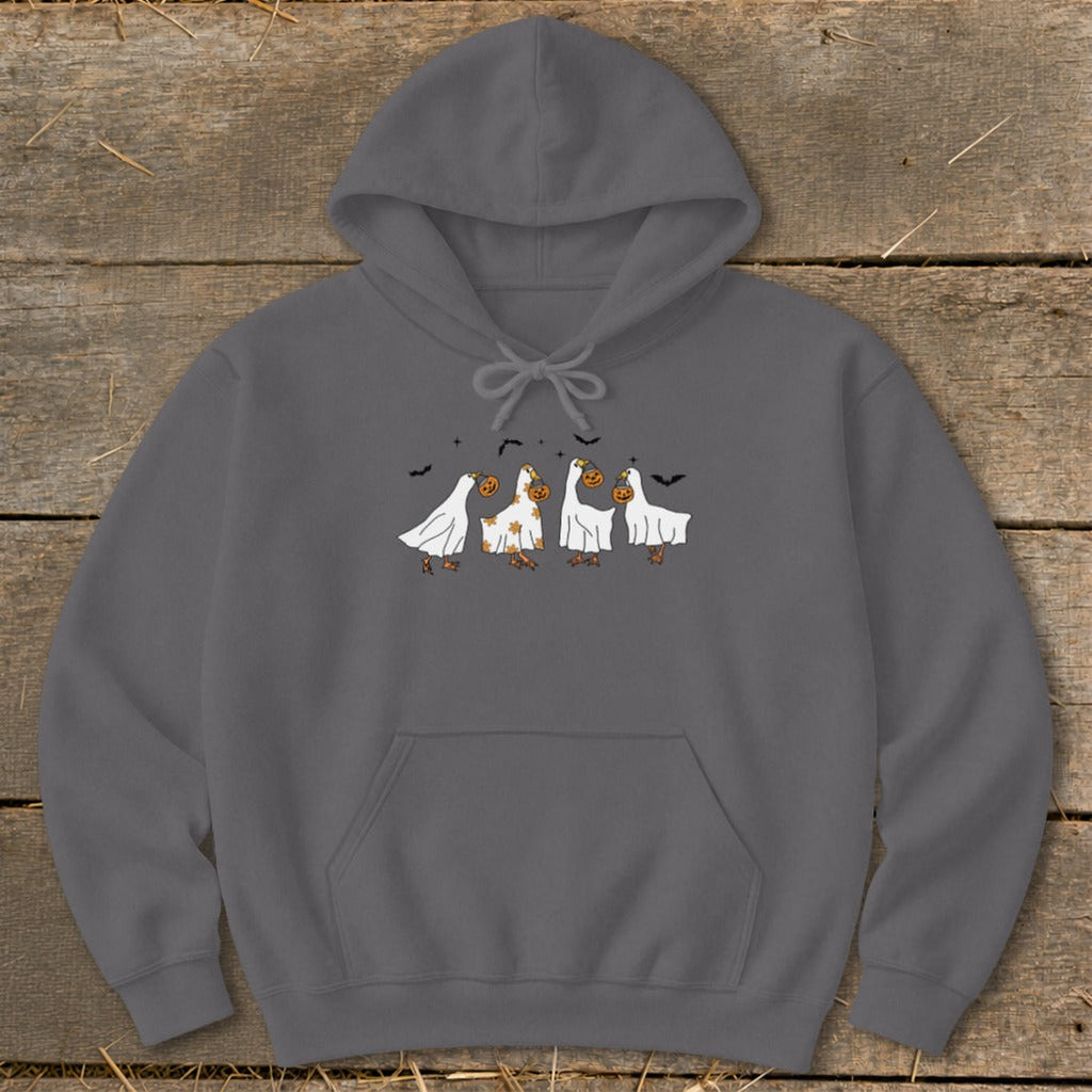 Ghostly Geese Halloween Hoodie product image 1