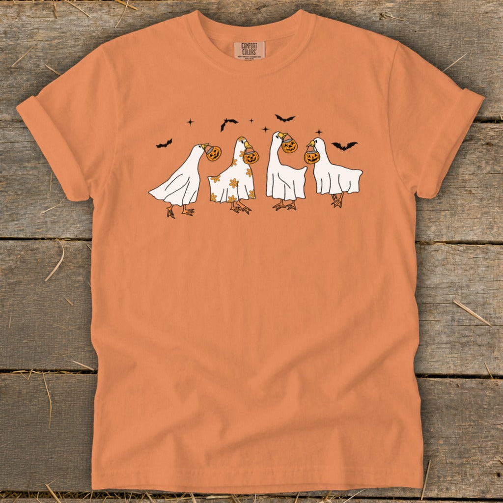 Ghostly Geese Halloween Signature Tee product image 2