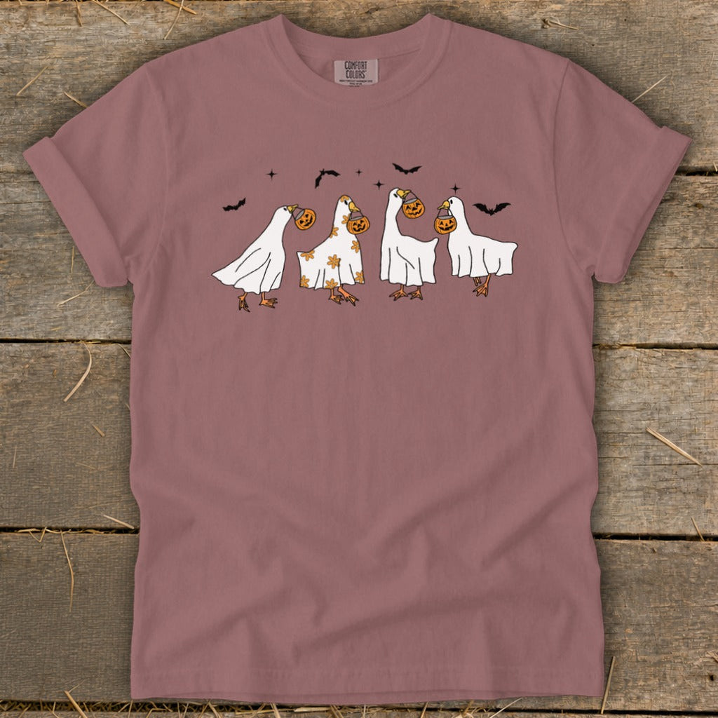Ghostly Geese Halloween Signature Tee product image 6