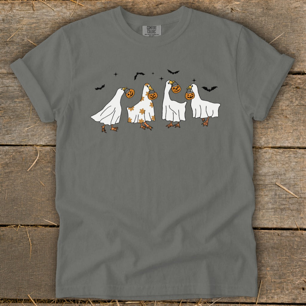 Ghostly Geese Halloween Signature Tee product image 7
