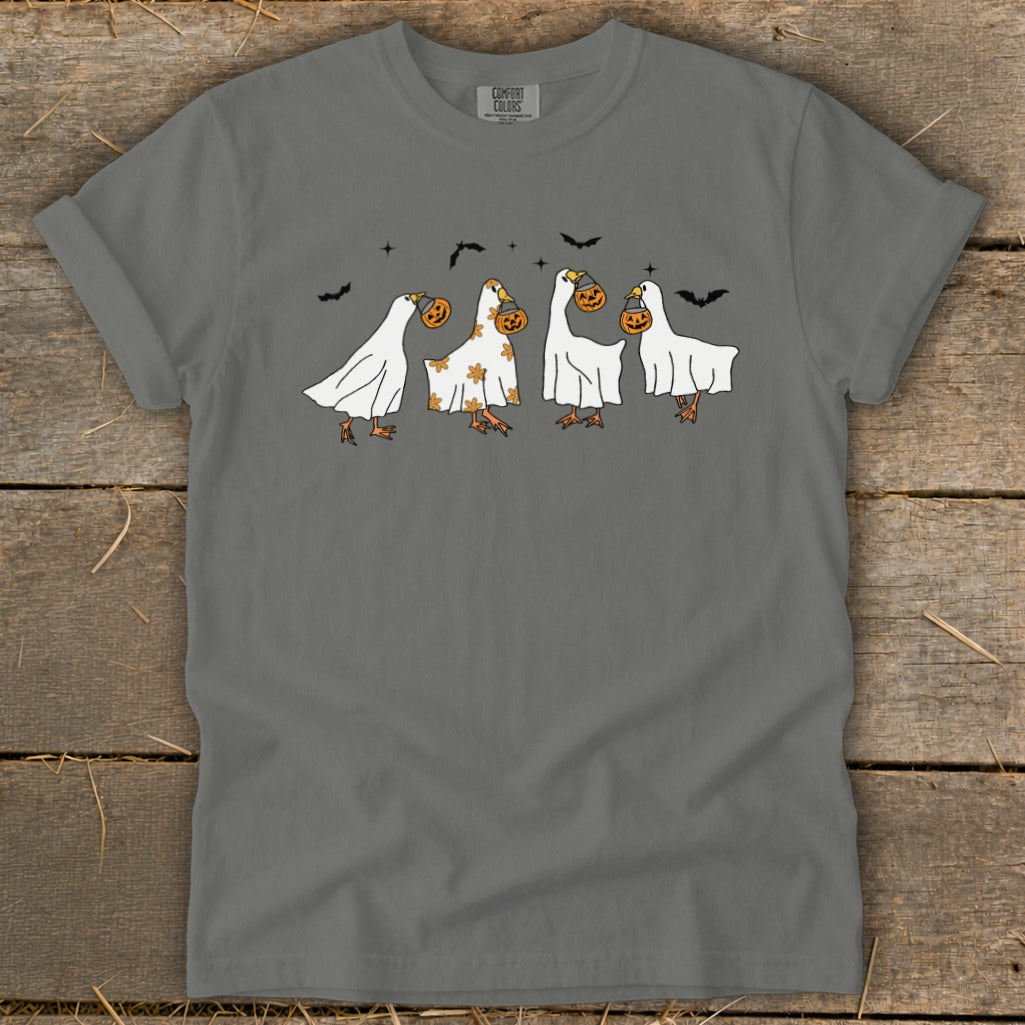 Ghostly Geese Halloween Signature Tee product image 7