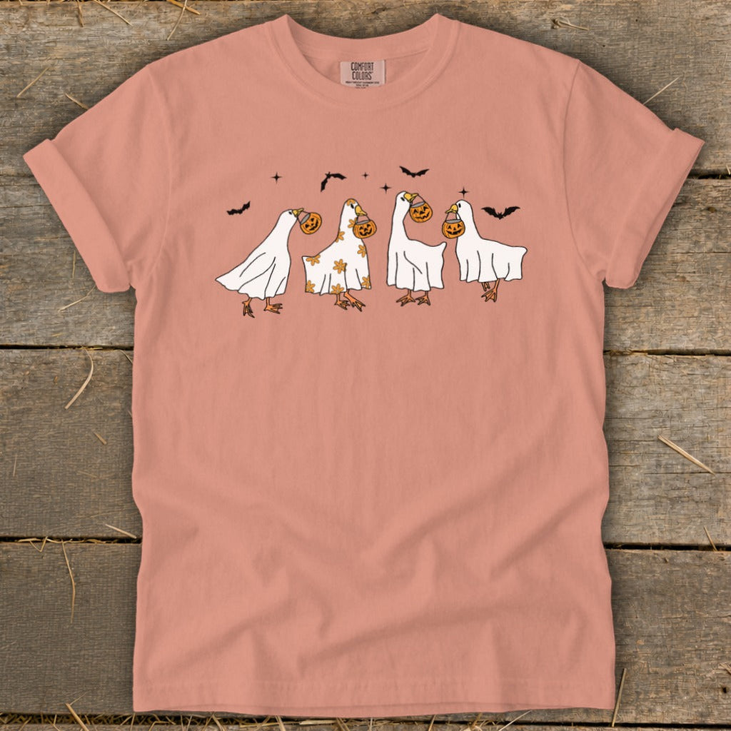 Ghostly Geese Halloween Signature Tee product image 8
