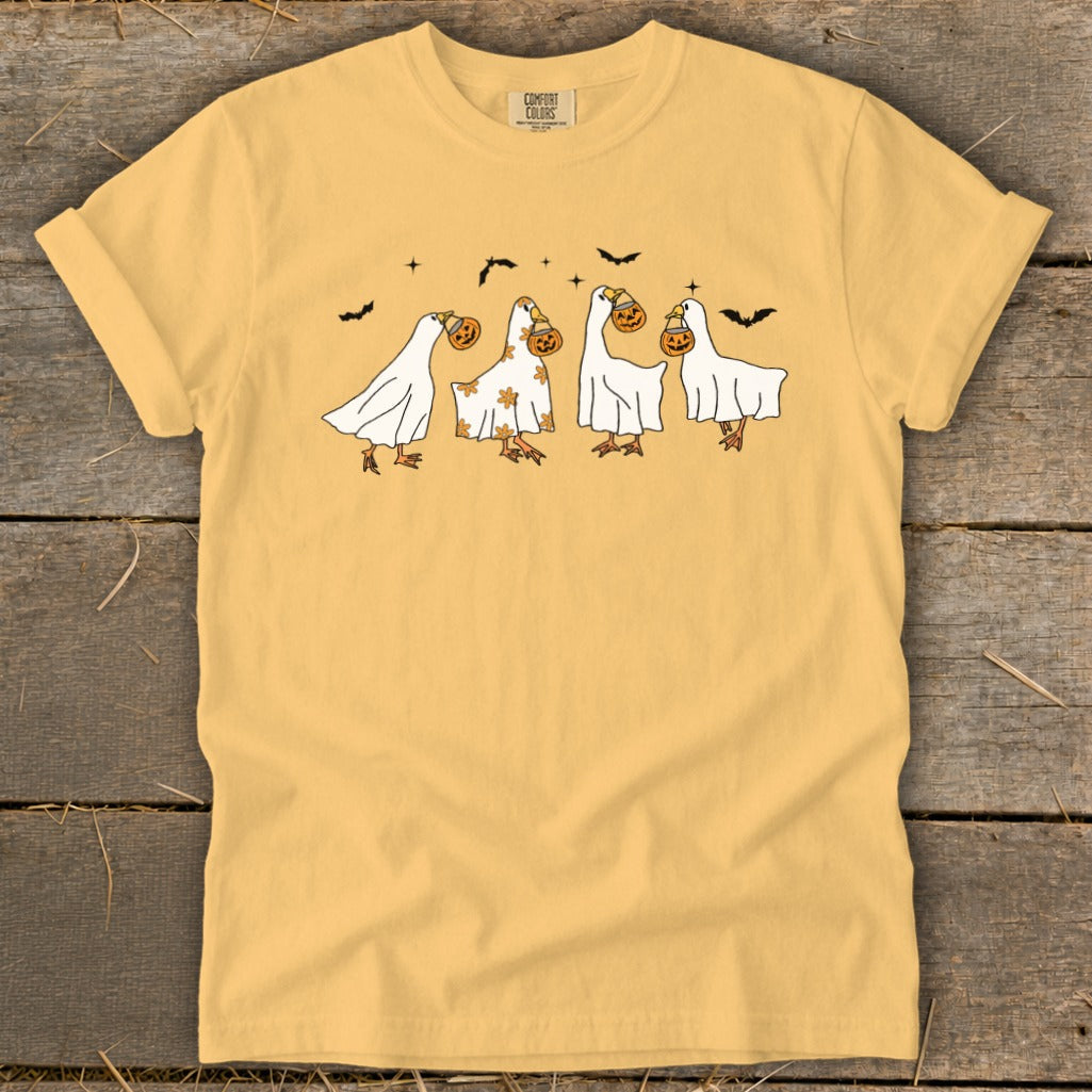 Ghostly Geese Halloween Signature Tee product image 1