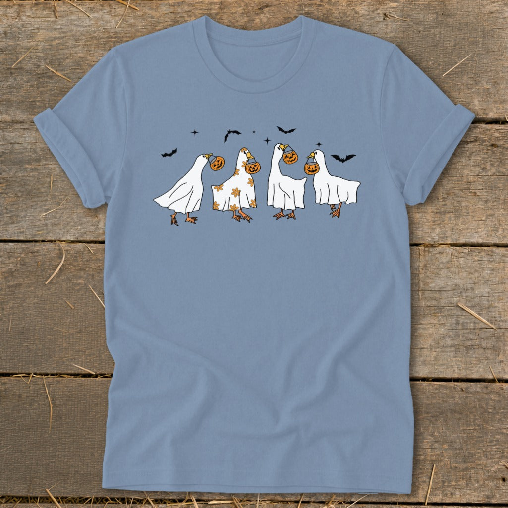 Ghostly Geese Halloween Softstyle Tee product image 5