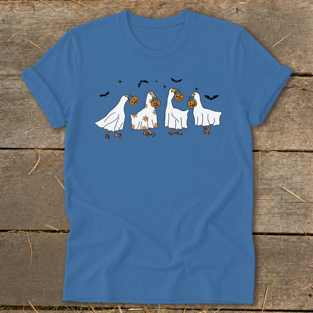 Ghostly Geese Halloween Softstyle Tee product image 8