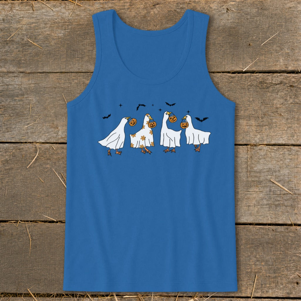 Ghostly Geese Halloween Tank Top