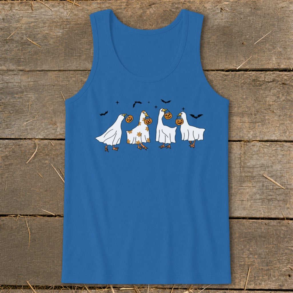 Ghostly Geese Halloween Tank Top