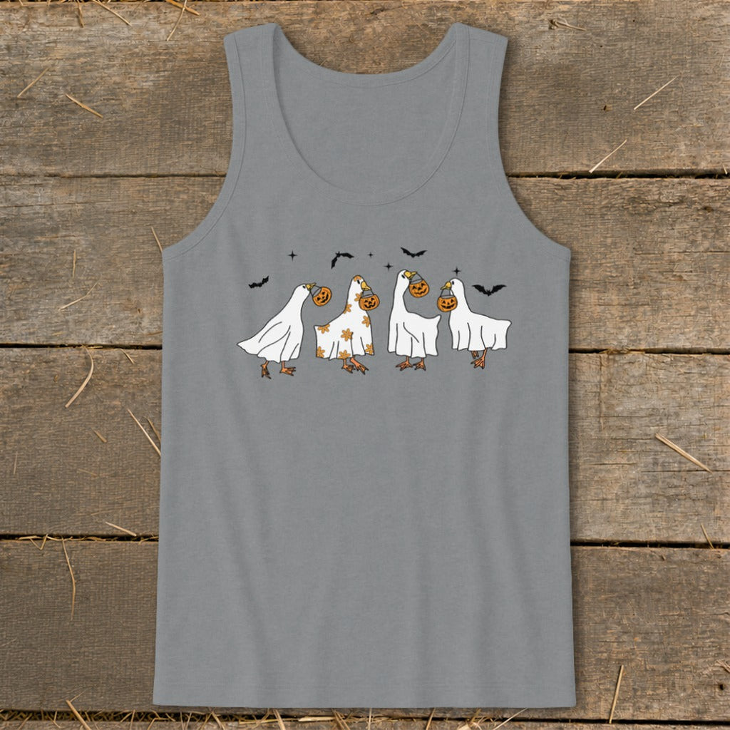 Ghostly Geese Halloween Tank Top