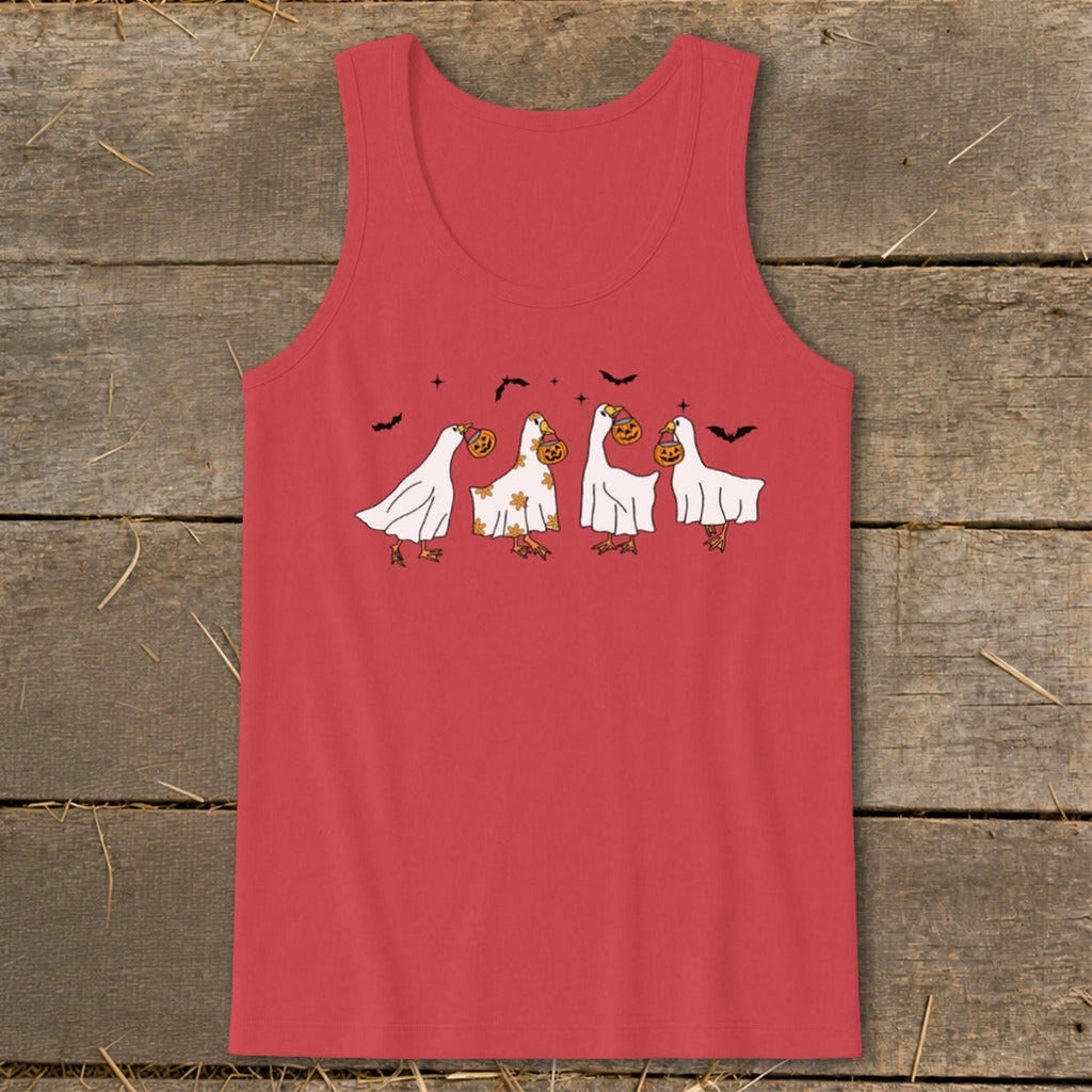 Ghostly Geese Halloween Tank Top