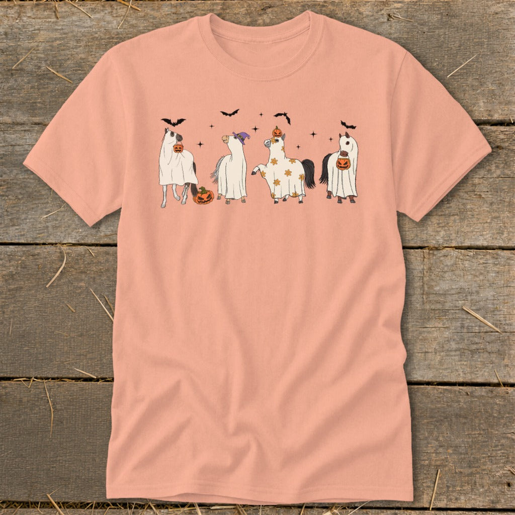 Ghostly Horses Halloween Classic Tee product image 3
