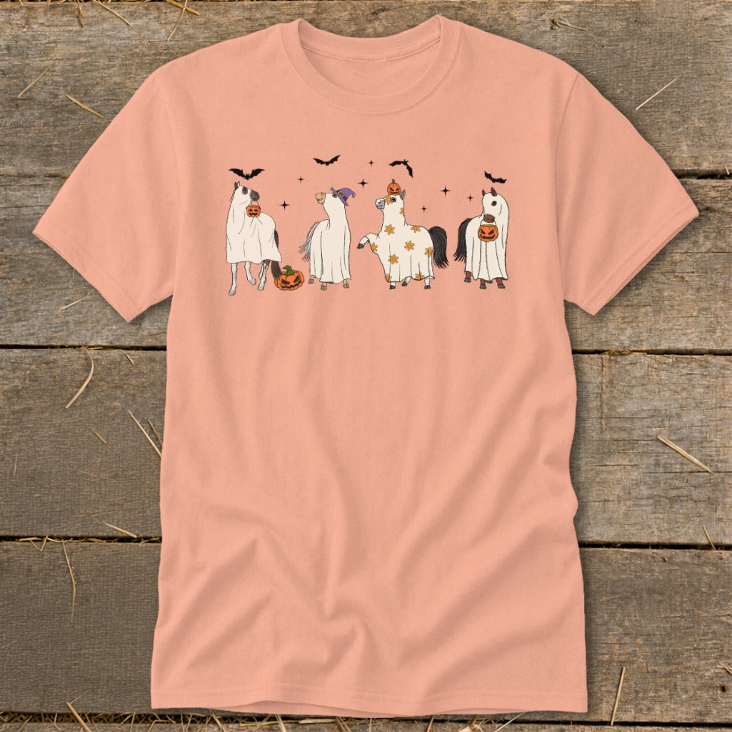 Ghostly Horses Halloween Classic Tee product image 3